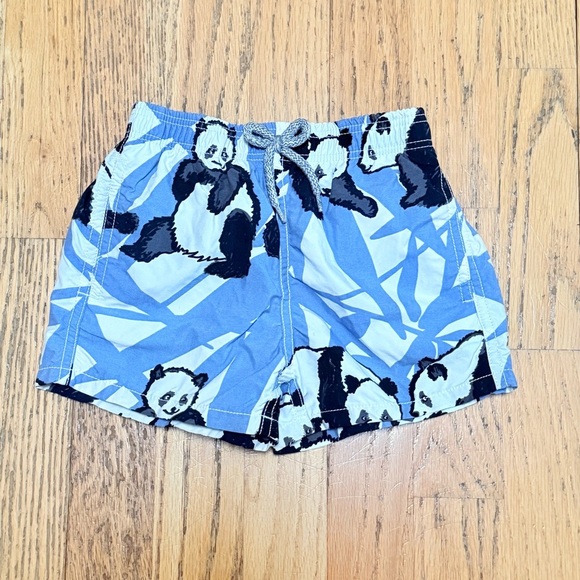 VILEBRIQUIN Swim Trunks Panda Blue Boys size 4 - Picture 1 of 4